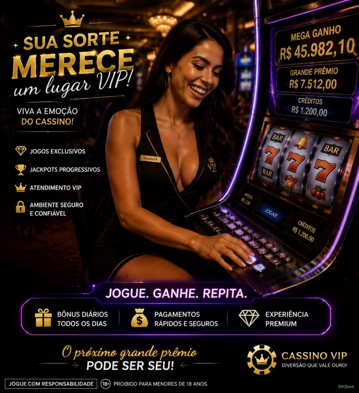 Cassino ao Vivo 992bet - Dealers Brasileiros Profissionais